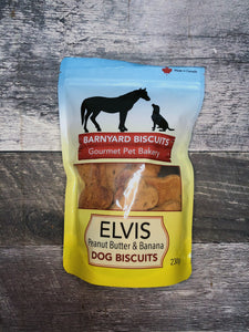 "Elvis" Peanut Butter & Banana Dog Biscuits